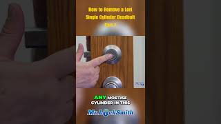 How to Remove a Lori Single Cylinder Deadbolt Part 1 [upl. by Malamut]