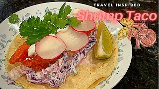 Shrimp 🍤 Taco  simple dinner [upl. by Bashemeth]