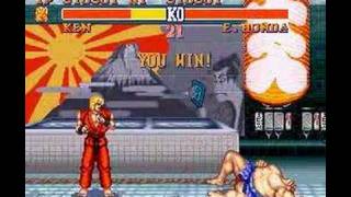 SNES Streetfighter 2  Ken vs EHonda [upl. by Pfaff646]