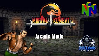 Nintendo 64 Playthrough  Mortal Kombat 4  Jarek Arcade Mode HD [upl. by Hoeve]