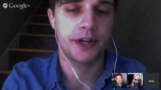 Broadwaycom Google Hangout Live Chat with LES MISERABLES Stars Charlotte Maltby amp Andy Mientus [upl. by Geordie]