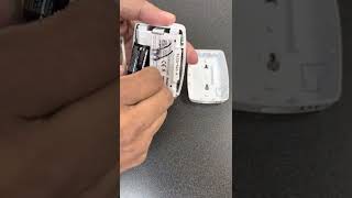 Replace battery on Honeywell motion sensor 5800 [upl. by Lemmueu]