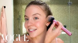 Euphorias Sydney Sweeney’s Guide to Sensitive Skin Care and Soft Glam  Beauty Secrets  Vogue [upl. by Anomahs]