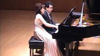 Brahms Hungarian Dances No1 2 5  DUO HojoampSosa [upl. by Olim]