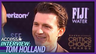 Tom Holland Shares ‘SpiderMan’ Joke He Always Tells [upl. by Cahn93]