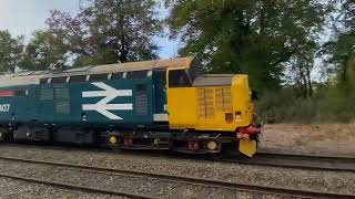 Trains at South Wingfield COLAS 70 CLAG37403class43 HST [upl. by Ayerdna]