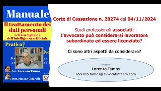 Studi professionali associati avvocato lavoratore subordinato licenziabile a cura dellavv Tamos [upl. by Fraser]