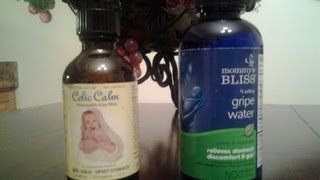 Colic Calm Compared to Mommys Bliss Gripe Water Review [upl. by Ashwell]