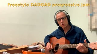 Freestyle DADGAD progressive jam [upl. by Kelwunn]