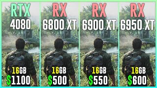 RTX 4080 vs RX 6800 XT vs RX 6900 XT vs RX 6950 XT  Test in 12 Games [upl. by Ahsieyt]