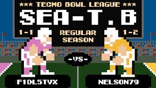 F1DL5TYX 11 vs NELSON79 12  Tecmo Bowl League Season 13 [upl. by Faye]