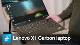 Lenovo Thinkpad X1 Carbon update  Hands on at CES 2017 [upl. by Anen125]