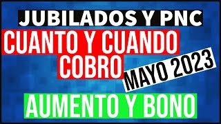 🔰CUANTO y cuando COBRO en MAYO Jubilados y PNC anses 2023 [upl. by Shandra]