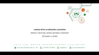 LBAS bezmaksas 2024gada 11oktobra vebinārs quotDarbinieku tiesības pārrobežu norīkošanāquot [upl. by Sproul]