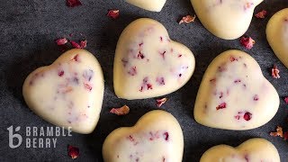 AnneMarie Makes Heart Lotion Bars  Great for Dry Skin  Bramble Berry [upl. by Radec]