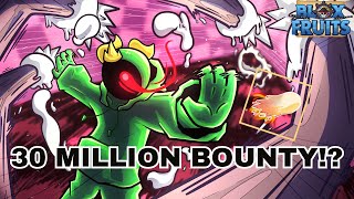 『Dough  Cyborg V4』FINALLY REACHING 30M BOUNTY Blox Fruit [upl. by Nyrb879]