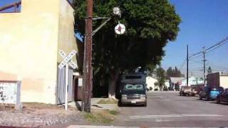 Two Wig Wag RR Crossings in Gardena CA  111708 [upl. by Ennail]