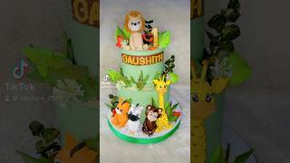 wildone trending cake 1stbirthday fondanttopper cakedecoratingtutorials cakedecoratinglover [upl. by Aitnohs]