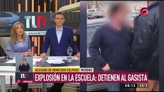 Explosión en la escuela de Moreno Detienen al gasista [upl. by Rosenquist]