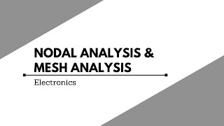 Nodal analysis amp Mesh analysis some questions from final exams [upl. by Annaicul]