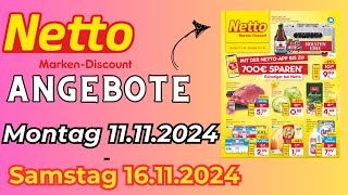 NETTO Prospekt  Angebote ab 11 NOVEMBER 2024  ORIGINAL KATALOG [upl. by Elissa]