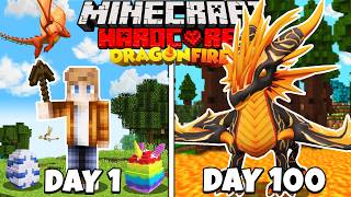 I Survived 100 Days in a FANTASY DRAGON WORLD in Minecraft FULL MOVIE [upl. by Keyser]