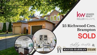 JUST LISTED  25 Richwood Cres Brampton [upl. by Kalindi211]