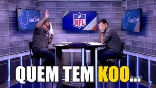 Apresentadores da ESPN caem na gargalhada com nome de jogador da NFL [upl. by Omsare823]