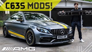 The Best C63 S Mods Louder Exhaust and Facelift Looks [upl. by Gnoy]