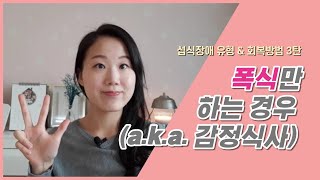 감정식사 스트레스성 폭식｜폭식만 하는 경우 ｜섭식장애 유형 3탄 amp 특징 amp 회복방법 [upl. by Sandie]