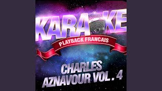 La Mer A Boire — Karaoké Playback Instrumental — Rendu Célèbre Par Charles Aznavour [upl. by Forrer]