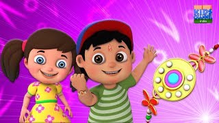 Happy Raksha Bandhan  रक्षा बंधन गीत  Brother Sister Festival  Kids Channel India [upl. by Erlina]