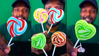 Blueberry strawberry grape ice cream lollipop mukbang asmr [upl. by Nedmac]