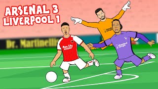 VAN DIJK amp ALISSON DISASTER CLASS Arsenal vs Liverpool 31 Parody Goals Highlights Martinelli [upl. by Anwad393]