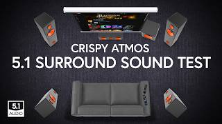 Crispy 51 Atmos Surround Sound Audio Test DD [upl. by Earazed]