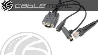 Cable para lector laser de código de barras RS232 distribuido por CABLEMATIC ® [upl. by Baptlsta]