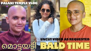 Palani Temple Visit and Hair Tonsure  Uncut Head shave video [upl. by Acim504]