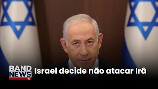 Israel desistiu de atacar Irã na última segundafeira  BandNewsTV [upl. by Leahcimdivad]