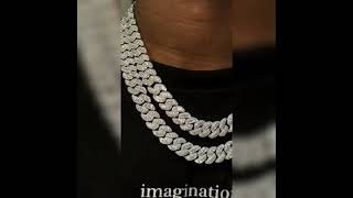 Cuban Link Chain 925 Silver Moissanite  45M 45k  P63 [upl. by Emlynn]