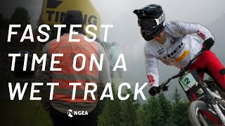 This run was insane from Bodhi Kuhn  Leogang Downhill  UCI MTB World Series 2023 [upl. by Acissj]