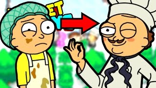 KITCHEN BOY MORTY VS HEAD CHEF MORTY  Pocket Mortys Episode 4  Gameplay Reaction [upl. by Janik]