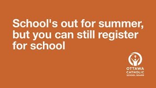 Visit the OCSB Summer Registration Centre [upl. by Pucida]