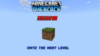 Minecraft One Block S02E10 Onto The Next Level [upl. by Adelbert]