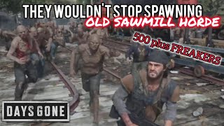 I UNDERESTIMATE THE OLD SAWMILL HORDE  DAYS GONE  DAYSGONE DAYSGONEGAMEPLAY DAYSGONEHORDE [upl. by Eusebio]