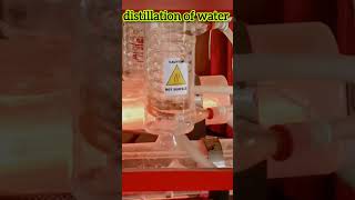 Distillation of Water Process in chemistry lab Formation Of Distilled Water 💦 biology  short [upl. by Droffig909]