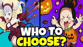 SHOULD YOU SUMMON  COSTUME NOELLE vs CHARMY Black Clover Mobile [upl. by Adlay]