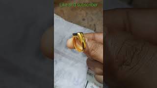 black stone ring gold goldring goldjewellery [upl. by Tlevesoor]