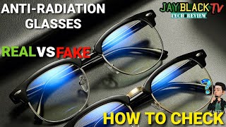 REAL vs FAKE ANTIRADIATION GLASSES  BLUE LIGHT TESTING  DETECT REAL and FAKE [upl. by Trefor636]