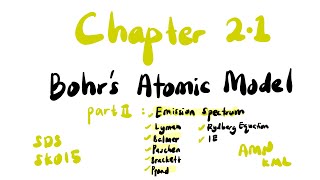 Line Emission Spectrum  Rydberg Equation  SDS SK015 Chapter 21 Bohr’s Atomic Model Part II [upl. by Irrak]