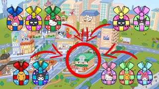 ALL FREE HELLO KITTY amp FRIENDS GIFTS RECAP 🤩🎁  TOCA BOCA  TOCA LIFE WORLD 🌍 [upl. by Rambert107]